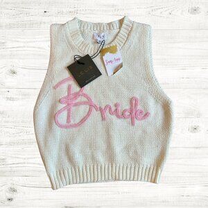 NWT Bride Gift Cropped Sweater Le Lis Collection Small